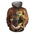 3D All Over Ptah Egyptian God Hoodie-Apparel-Khanh Arts-Zipped Hoodie-S-Vibe Cosy™