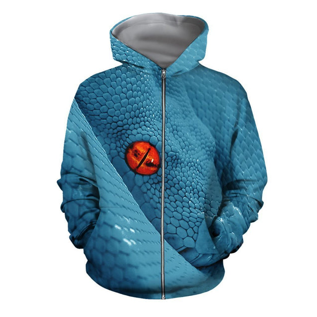 3D All Over Printed Snake Eye Shirts and Shorts-Apparel-HP Arts-ZIPPED HOODIE-S-Vibe Cosy™