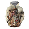 3D All Over Printed Templar Shirts-Apparel-HP Arts-ZIPPED HOODIE-S-Vibe Cosy™