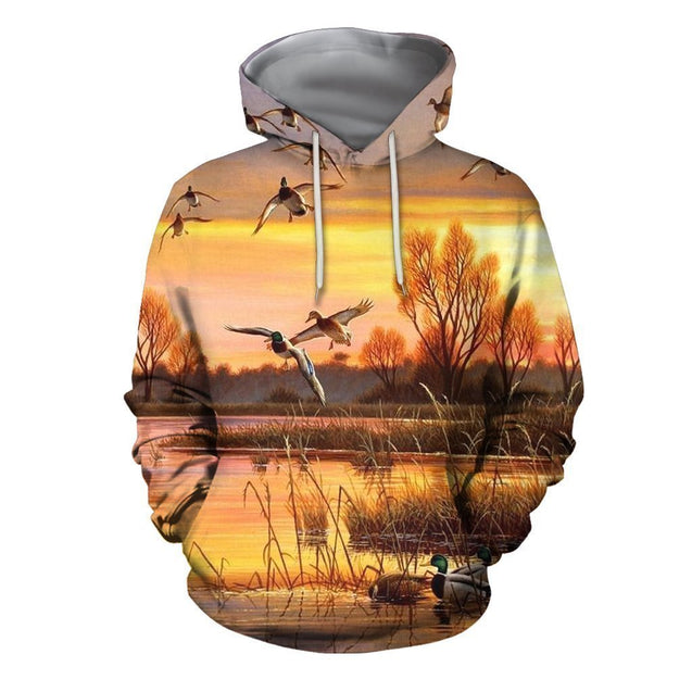 3D PRINTED DUCK CLOTHES-Apparel-6teenth World-Hoodie-S-Vibe Cosy™