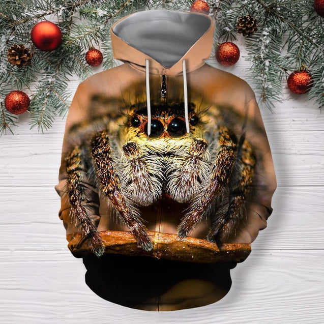 3D All Over Print Spider Hoodie-Apparel-Phaethon-Zip-S-Vibe Cosy™