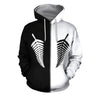 NEW ZEALAND SILVER FERN IN B&W STYLE HOODIE C1-Apparel-Khanh Arts-Zipped Hoodie-S-Vibe Cosy™