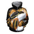 3D All Over Printed Snake Shirts and Shorts-Apparel-6teenth World-ZIPPED HOODIE-S-Vibe Cosy™