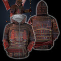3D All Over Printed Samurai Armor Tops For Men-Apparel-HP Arts-ZIPPED HOODIE-S-Vibe Cosy™