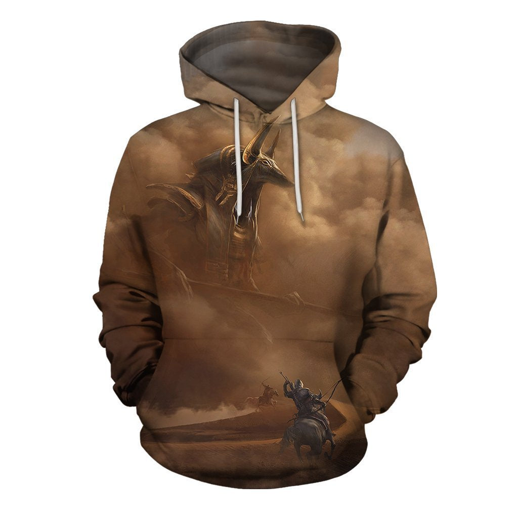 3D All Over Print Anubis Assassin's Creed Origins Hoodie-Apparel-Khanh Arts-Hoodie-S-Vibe Cosy™