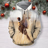 3D All Over Print Pheasant Hunter Hoodie-Apparel-MP-Zip-S-Vibe Cosy™