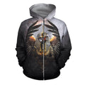 3D All Over Print Horus Egyptian Gods Hoodie-Apparel-Khanh Arts-Zipped Hoodie-S-Vibe Cosy™
