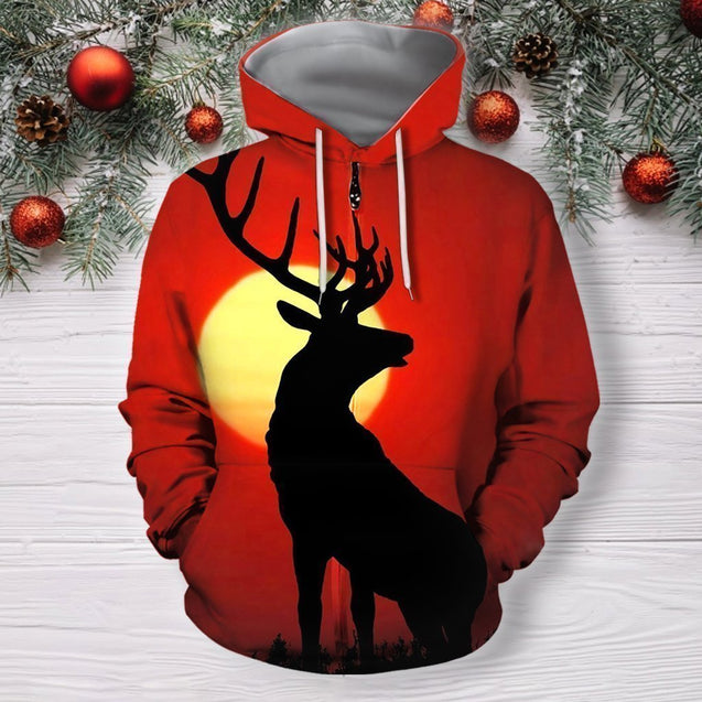 All Over Print Deer Sunset-Apparel-Phaethon-Zip-S-Vibe Cosy™