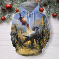 3D All Over Print Hunting Dog Hoodie-Apparel-Phaethon-Zipped Hoodie-S-Vibe Cosy™