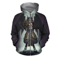 3D All Over Print Horus The Confidential Letter Night Hoodie-Apparel-Khanh Arts-Zipped Hoodie-S-Vibe Cosy™
