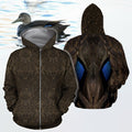 3D All Over Printed Female Mallard Duck Cover-Apparel-HP Arts-ZIPPED HOODIE-S-Vibe Cosy™