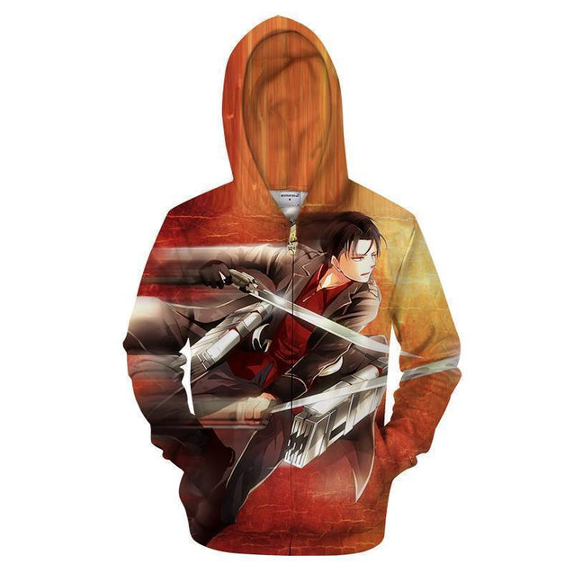 Attack On Titan - Titan War-Phaethon-ZIPPED HOODIE-S-Vibe Cosy™