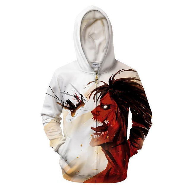 Attack On Titan - Titan War-Phaethon-ZIPPED HOODIE-S-Vibe Cosy™