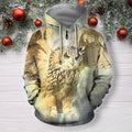 3D All Over Print Fly Owl Hunter Hoodie-Apparel-Phaethon-Zip-S-Vibe Cosy™