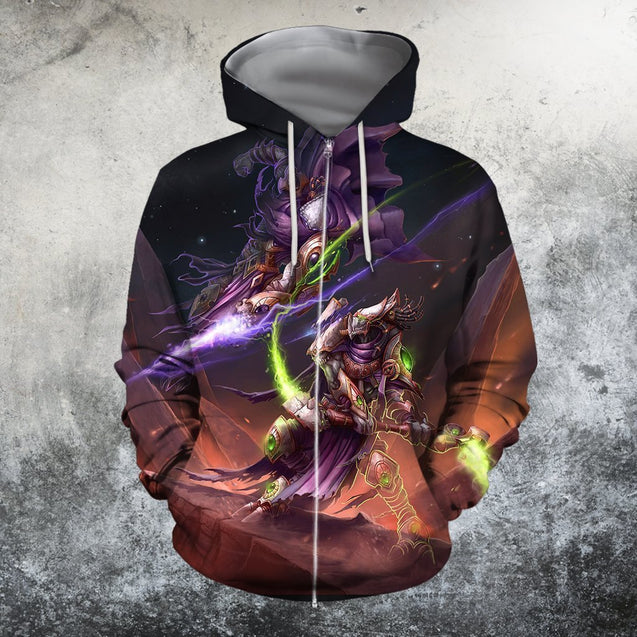 3D All Over Print Starcraft 2 Dark Templar Hoodie-Apparel-Phaethon-Zip-S-Vibe Cosy™