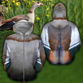 3D All Over Printed Egyptian Goose Cover-Apparel-HP Arts-ZIPPED HOODIE-S-Vibe Cosy™
