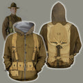 3D All Over Printed U.S. WWI Soldier Shirts-Apparel-HP Arts-ZIPPED HOODIE-S-Vibe Cosy™