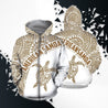 American Samoa Polynesian Hoodie - Golden & White-Apparel-Phaethon-Zipped Hoodie-S-Vibe Cosy™