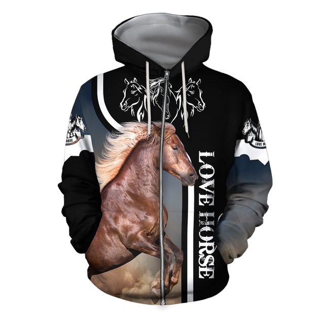 Beautiful Horse Shirt - Winter Set for Men and Women JJ101201-Apparel-NNK-Hoodie-S-Vibe Cosy™