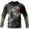 Eagle And Wolf Native American 3D Hoodie Shirt For Men And Women LAM