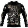 Customize Name Motorcycle Racing 3D All Over Printed Unisex Shirts Skull Chopper