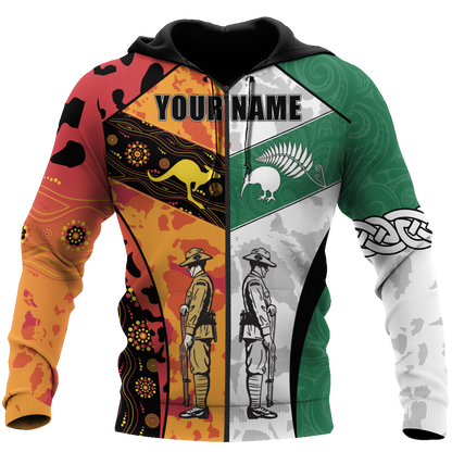 Custom Name Australia Aboriginal And New Zealand Maori 3D All Over Printed Unisex