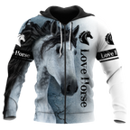 Love Horse 3D All Over Printed Hoodie Pi112055