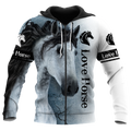 Love Horse 3D All Over Printed Hoodie Pi112055