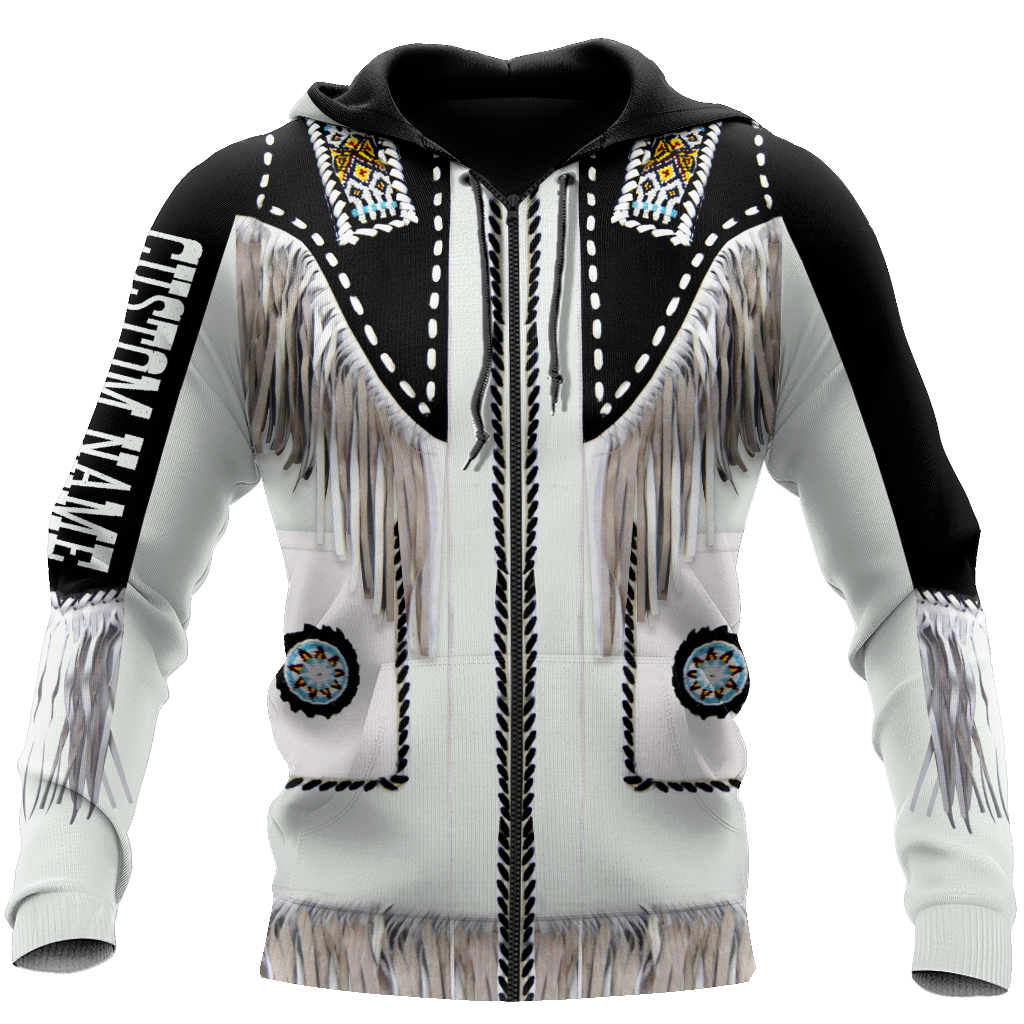 Native Cowboy Jacket No17 Cosplay Custom Name 3D Over Printed Unisex Deluxe Hoodie ML