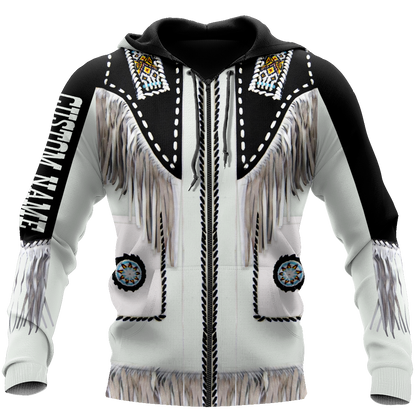Native Cowboy Jacket No17 Cosplay Custom Name 3D Over Printed Unisex Deluxe Hoodie ML