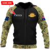 Personalized Australian Army 3D Printed Unisex Shirts TN PD29032102