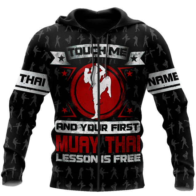 Customize Name Dont Touch Me Muay Thai Hoodie For Men And Women TNA02042103