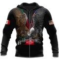 Mexican American Hoodie 3D All Over Printed Shirts For Men and Women TR1012207