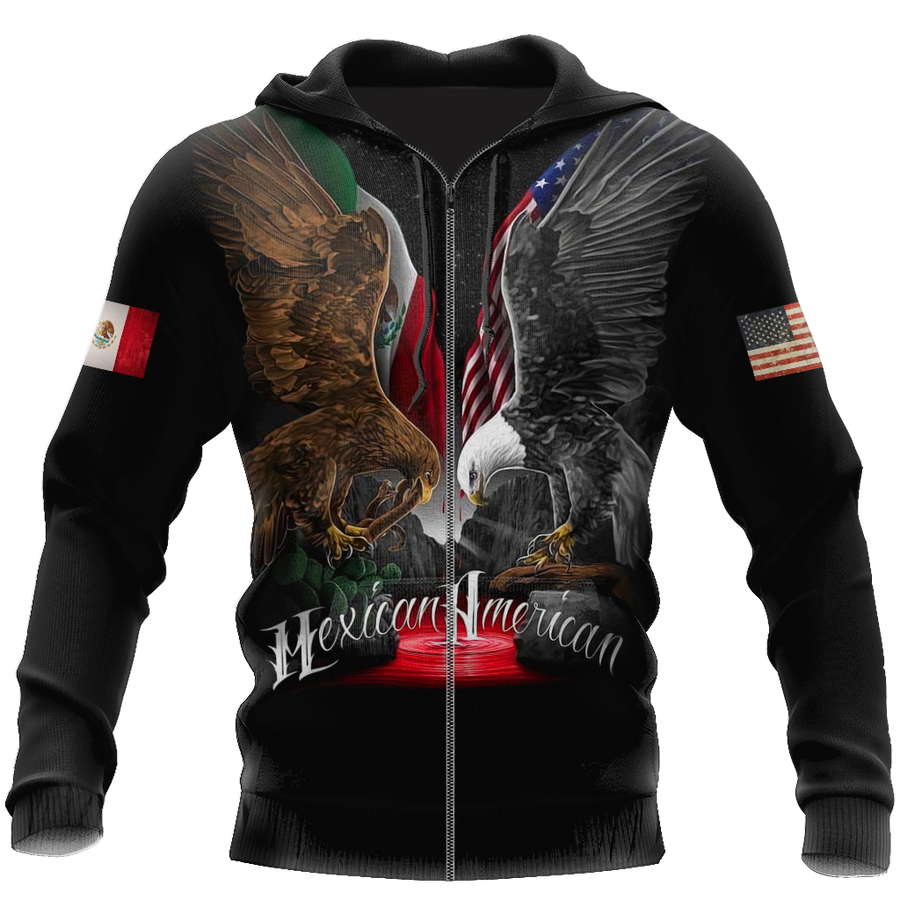 Mexican American Hoodie 3D All Over Printed Shirts For Men and Women TR1012207