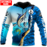 Custom name Marlin fishing Team Billfish 3D Design Printed Shirts