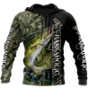 Fishaholic Bass Fishing camo unisex 3d all over printed shirts