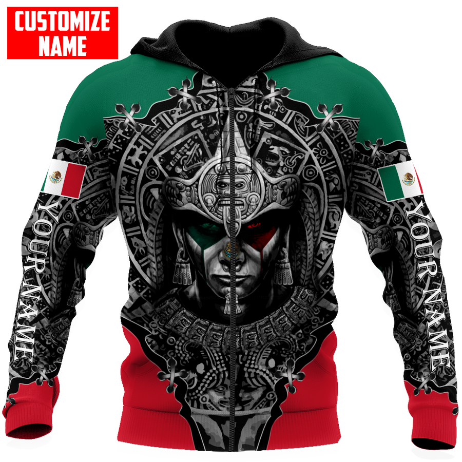 Personalized Name Aztec Mexican 3D All Over Printed Unisex Shirts