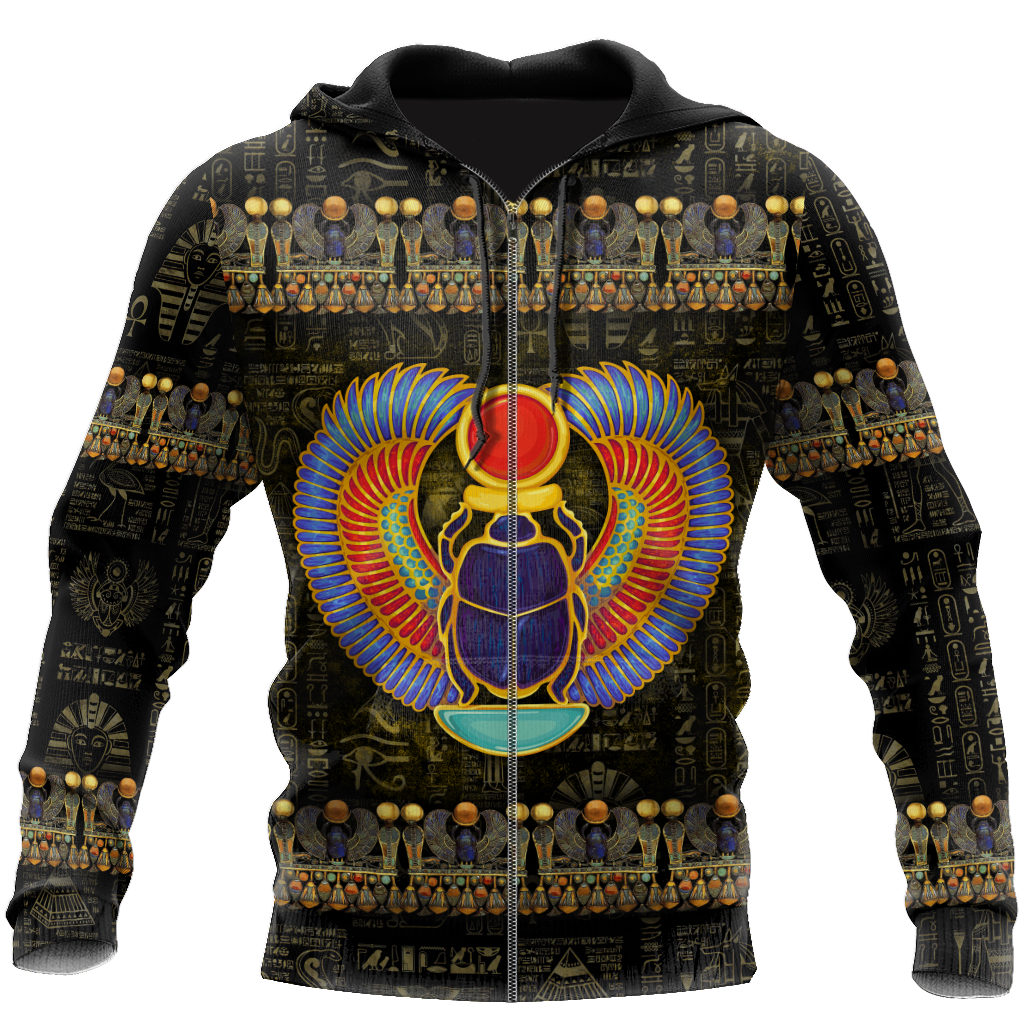 Egyptian Gods Ancient Khepri heart unisex 3d all over printed shirts