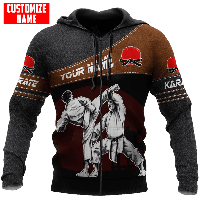 Customized Name Karate 3D All Over Printed Unisex Shirts