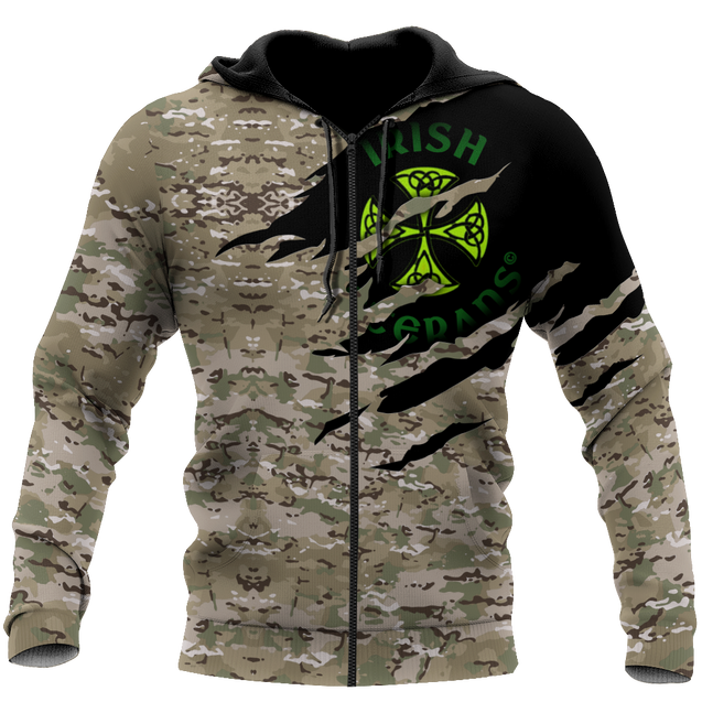 Irish Veterans 3D Hoodie Shirt For Men And Women