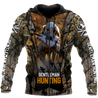 Hunting Dog 3D Over Printed Unisex Deluxe Hoodie ML