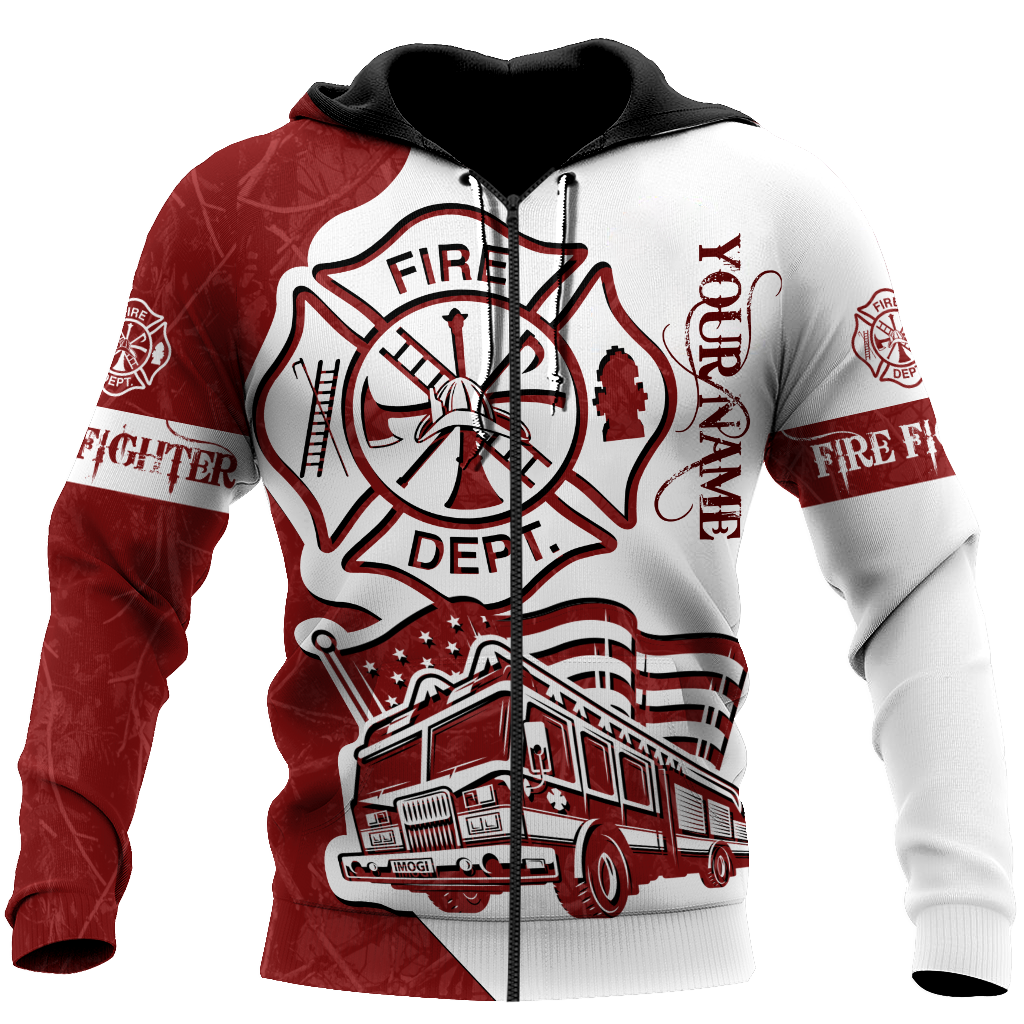 Customize Name Firefighter Hoodie For Men And Women MH08032108