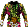 Amazing Polynesian Pineapple Hawaiian Style Unisex Deluxe Hoodie ML