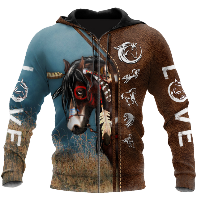 Native Horse American Paint Horse 3D All Over Printed Shirts For Men And Women TR1911201ND