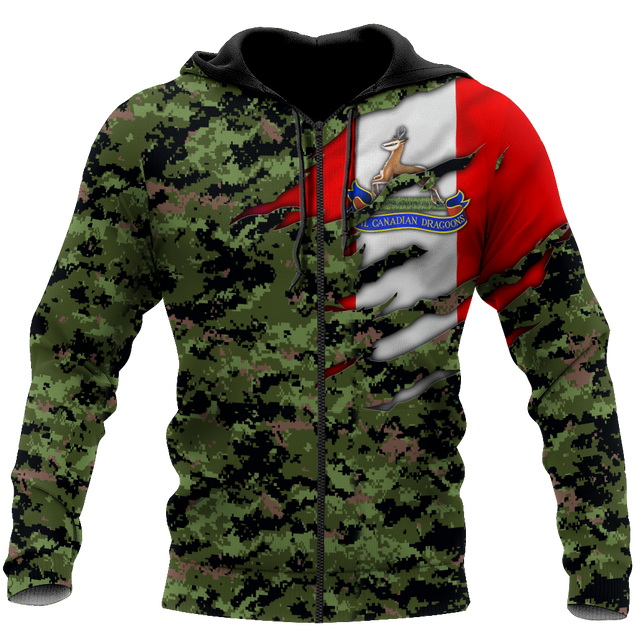 Royal Canadian Dragoons Pullover 3D All Over Printed Shirts PD12032103