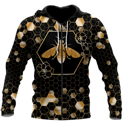 Premium Unisex All Over Printed Golden Bee Shirts MEI