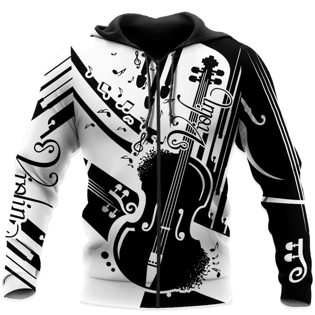 Violin Musical Instrument 3D All Over Printed Hoodie For Men And Women