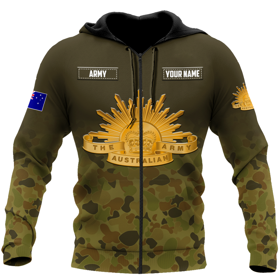 Personalized The Australian Army 3D Printed Unisex Shirts TN