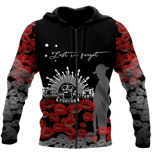 Premium Unisex Hoodie Remember Anzac Day Lest We Forget ML