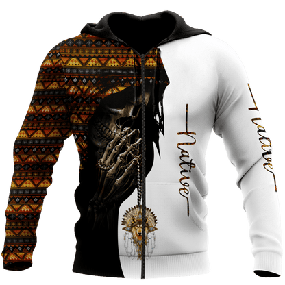 Native American Skull 3D All Over Printed Unisex Shirts